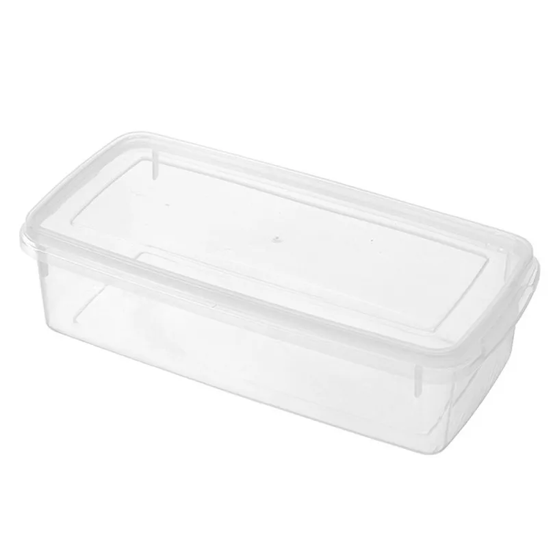 Kitchen Storage Boxes Single Layer Refrigerator Storage Box Airtight Food Storage Containers Crisper Plastic Box #4M02 (5)