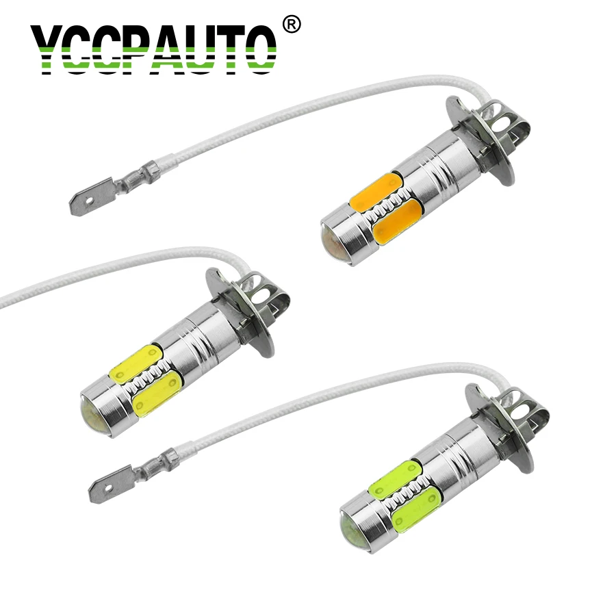 2X H3 6000k Xenon White 15SMD LED High Power Car Fog Light Bulb DRL Driving Lamp