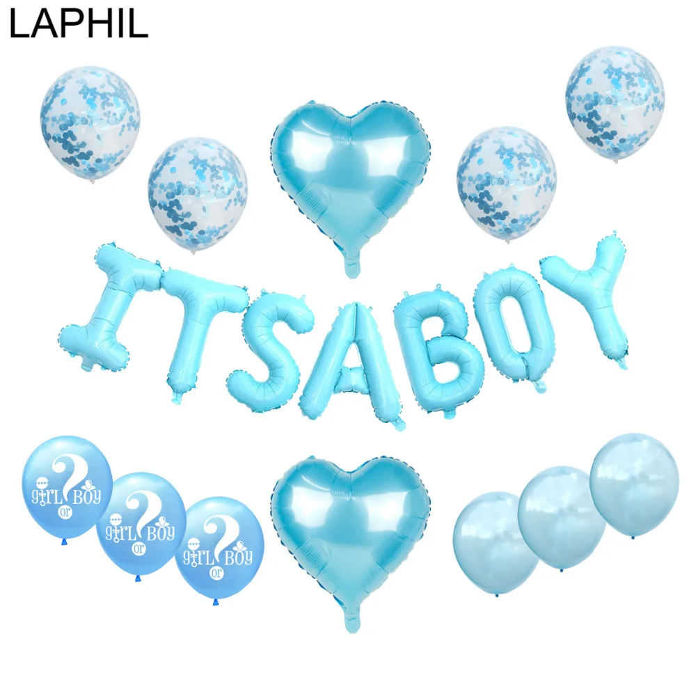 4Pcs Chico De Aluminio Globo De Helio Para Recién Nacido Baby Shower Bautizo Fiesta De Cumpleaños