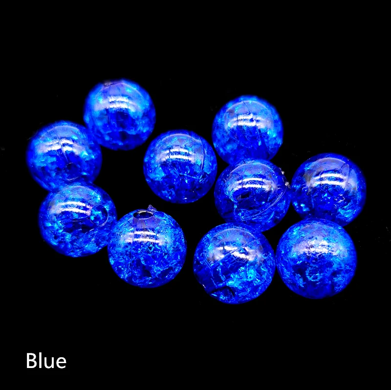 10pcs 12mm Round Crackle Beads Loose Spacer Acrylic Beads For Jewelry Making Necklaces Bracelets DIY 