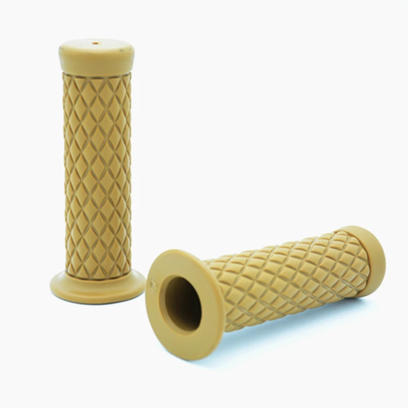 handlebar grips yellow cafe racer