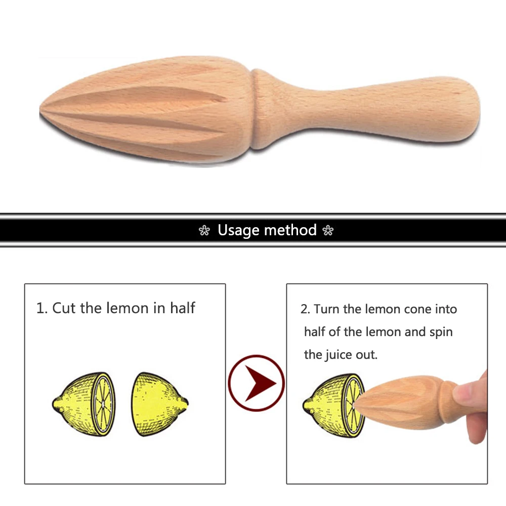 Деревянный ручной Лимон соковыжималка оранжевый цитрусовый лимон конусная выжималка для фруктов соковыжималка экстрактор Кухонные гаджеты Инструменты