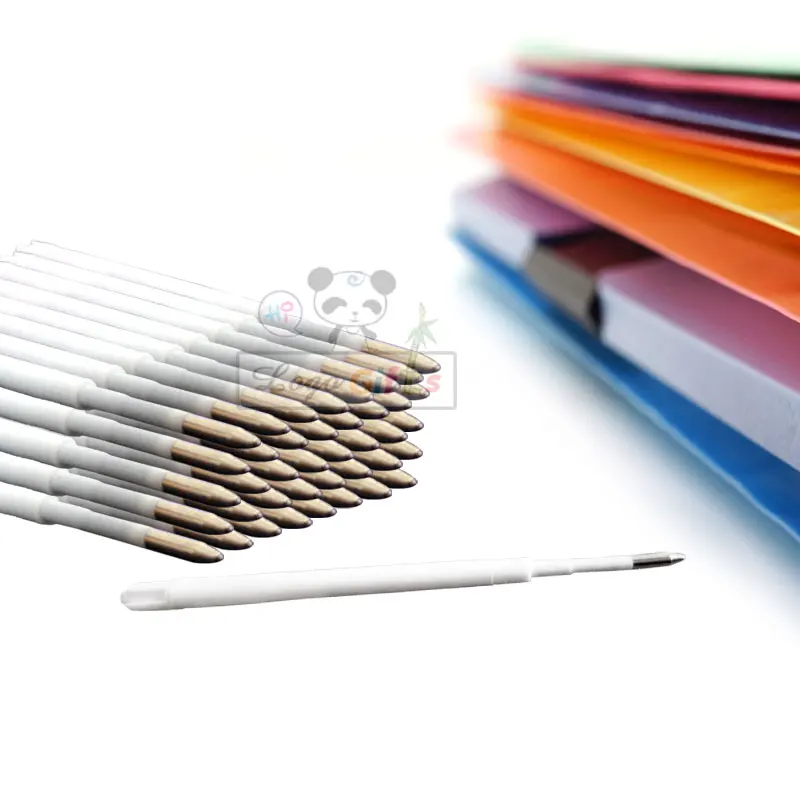 

9.7cm cheap 0.7mm HIGH QUALITY metal ballpoint Pen refills black and blue refills Replacement Office School Supplies