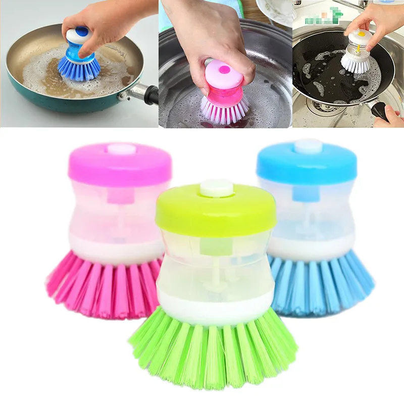 Hydraulic washing pot multicolor kitchen gadgets Wash Tool Pan Dish Bowl brush Scrubber font b glove