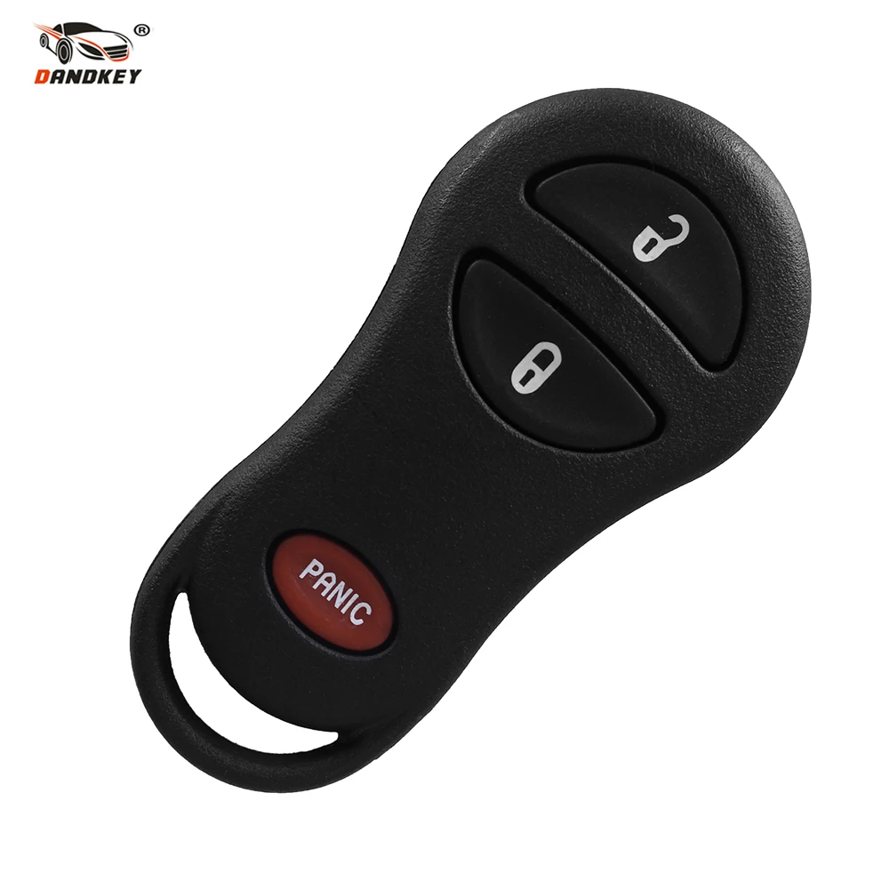 

DANDKEY 3 Buttons Keyless Remote Key Shell Case Fob For Chrysler Voyager Dodge Dakota Jeep Cherokee KEY-D-1