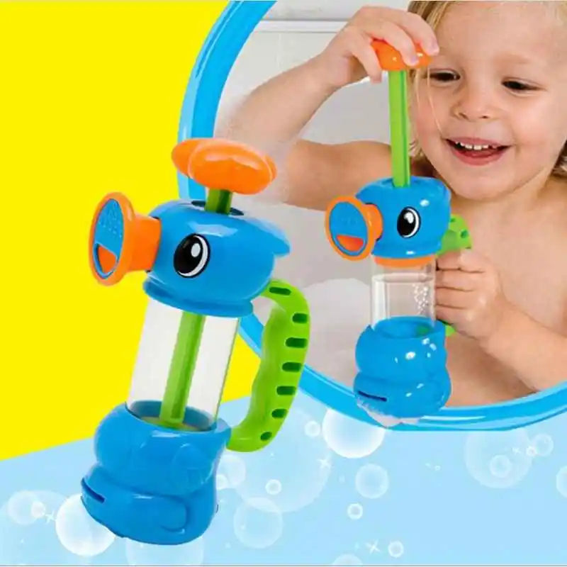 Детские игрушки для ванной, детские игрушки для ванной, водный распылительный инструмент, насос для морской лошади, игрушки для душа, детский шампунь, чашка, плавающая игрушка для ванны