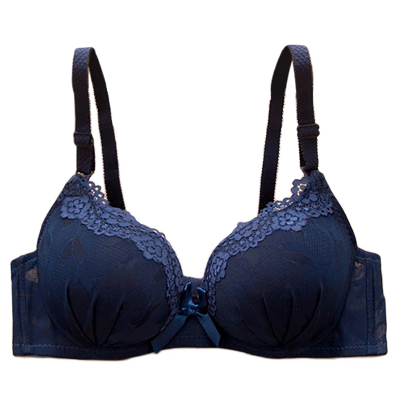 

Wire Free Floral Lace Bra Women Adjustable Strap Push Up Bras For Women Sexy Lingerie Underwear Women Soft Lace Bralette