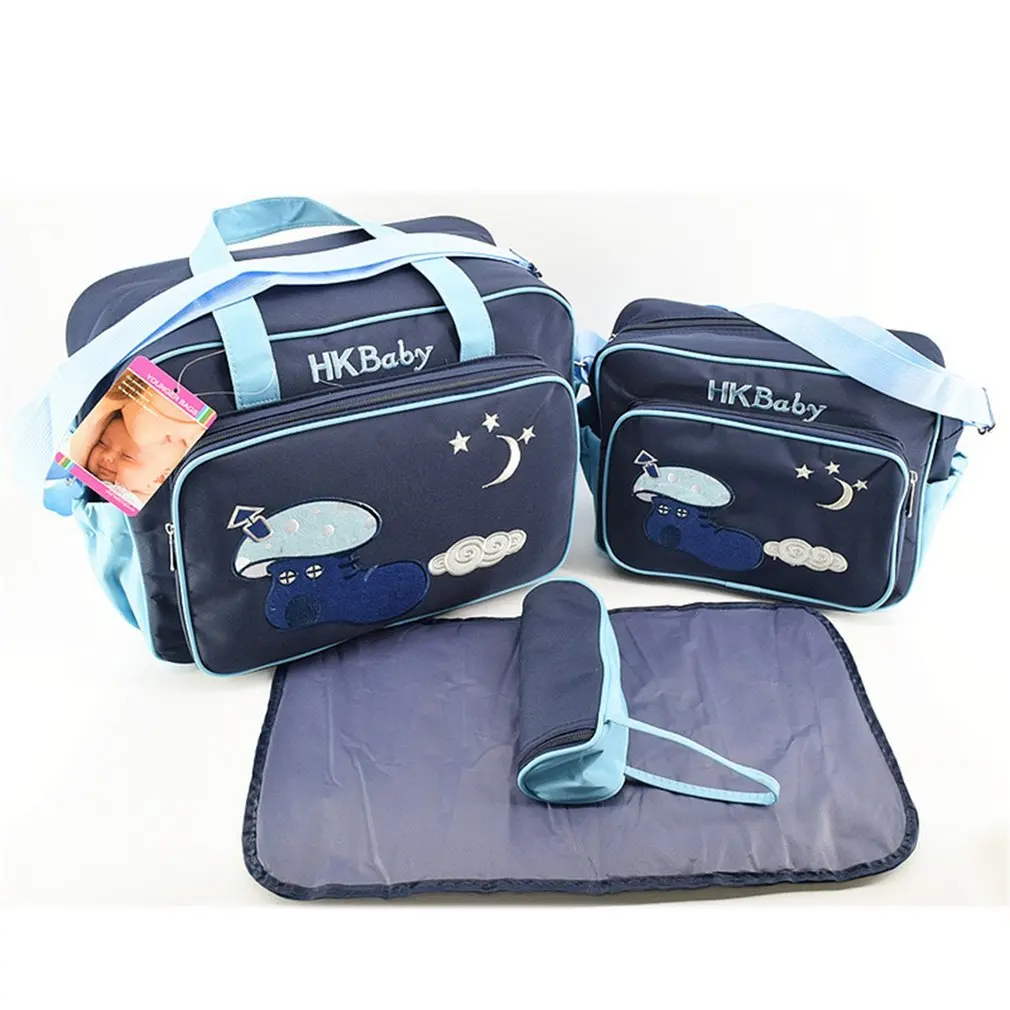 Large Capacity 4pcs/Set Diaper Backpacks Fashion Mummy Maternity Nappy Baby Bag Travel Backpack Designer Nursing Bag Baby Care