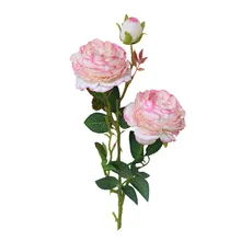 Имитация пиона Western роза искусственный цветок из пластика Свадебная вечеринка свадебные букет украшение для дома настенные украшения, цветок 1 шт. 312Z