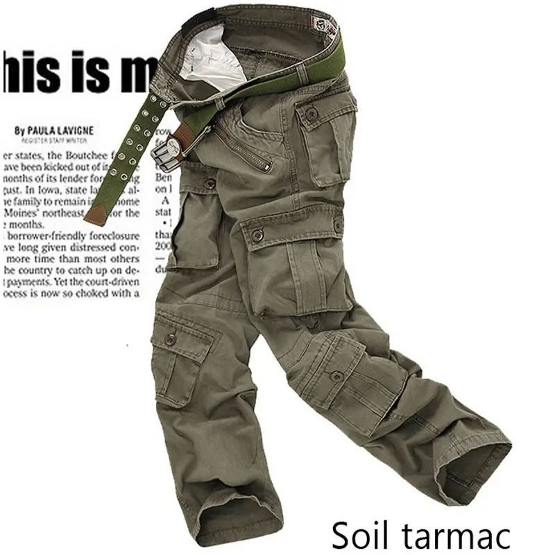 Hombre Pantalones De Combate Excedente Militar Ejército Cargo Pantalones de trabajo puro Vendimia Verde