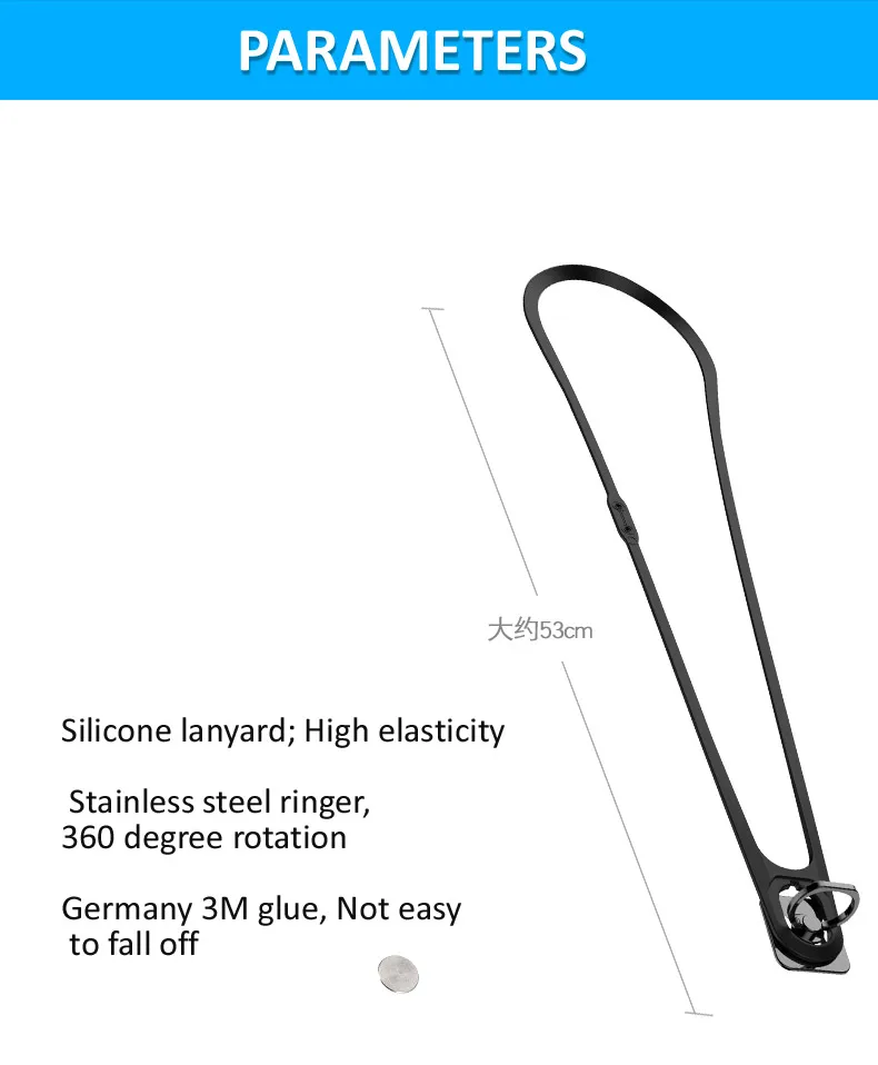 Ремешок для сотового телефона, ремешок на шею, поводок, ожерелье, веревка, съемная, выдвижная, силиконовая, универсальная для iPhone, samsung Galaxy Edge