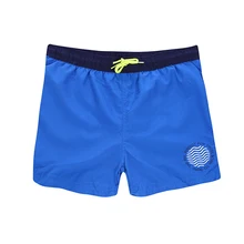 Пляжные шорты для мальчиков плавание Шорты для малыша мальчиков 9-16 лет мальчики быстросохнущая пляжная сплошной цвет Мальчиков пляжные Pant-BS001