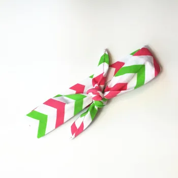 

500pcs/lot Baby Girl Cotton Chevron Knot Rabbit Ear Headband Newborn Baby Headband