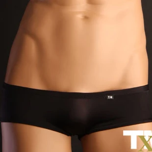 Tm sexy underwear, gauze sexy ultra-low-waisted men's boxer shorts,  Free shipping