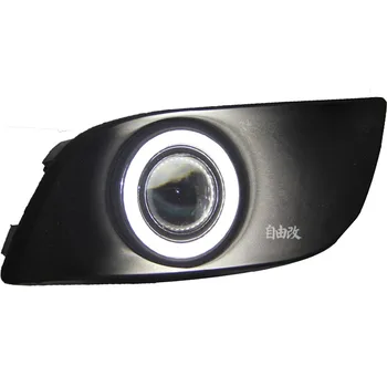 

LED DRL daytime running light CCFL angel eye, projector lens fog lamp with cover for for Suzuki Riana 2005-09, 2 pcs