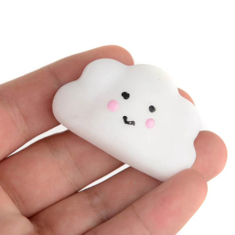 Mskwee кавайный мягкий милый мини сжимаемая игрушка эластичный заживляющий облака Моти расслабление, антистресс погремушки