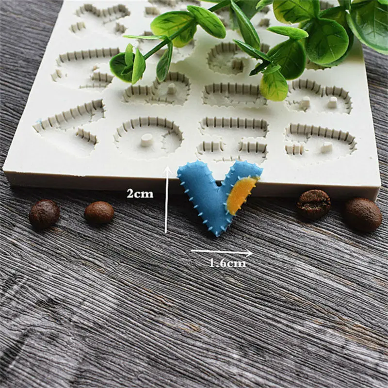 Patchwork Font Silicone Mold, Cake Decorative Tool, Bakery Mold, Kitchen Accessories SQ1717