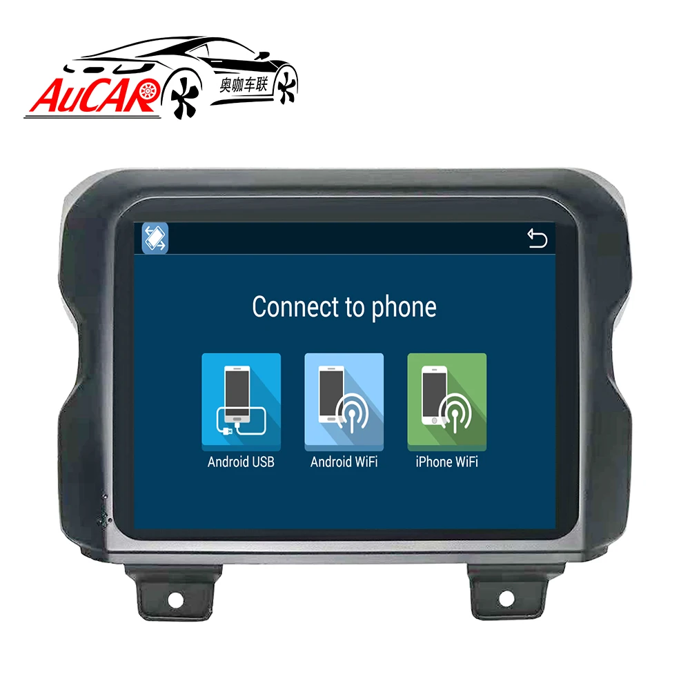 Excellent AuCAR 8.4" Android 8.0 car radio Car DVD Player for Jeep Wrangler jk 2018 car Stereo GPS Navigation system HD radio IPS WIFI 4