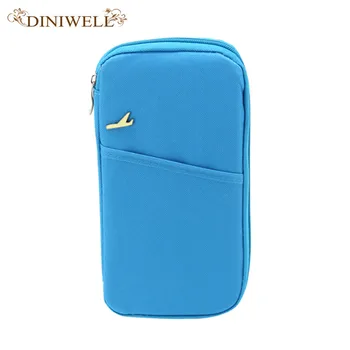 

DINIWELL Brand Women Travel Passport Set Wallet Multifunction Credit Card Set ID Holder Storage Organizer Clutch Money Bag