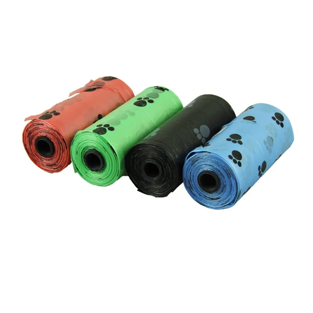 Degradable Creative Cute Pet Dog Print Waste Garbage Poop Storage Bag
