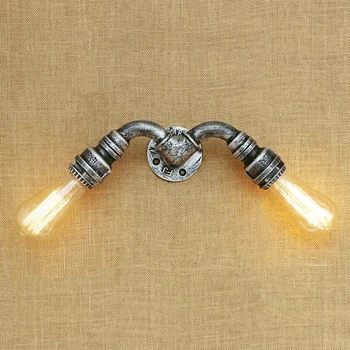 

vintage loft lamp water pipe retro light bar cafe pub club restaurant aisle industry wind wall sconces living room corridor bra