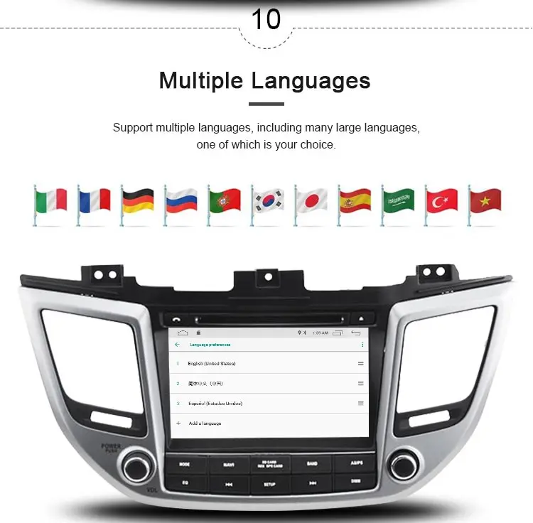 Best JDASTON Android 9.1 Car DVD Player For Hyundai Tucson/IX35 2015 2016 2017 Multimedia GPS Navigation 2 Din Car Radio Audio WIFI 11