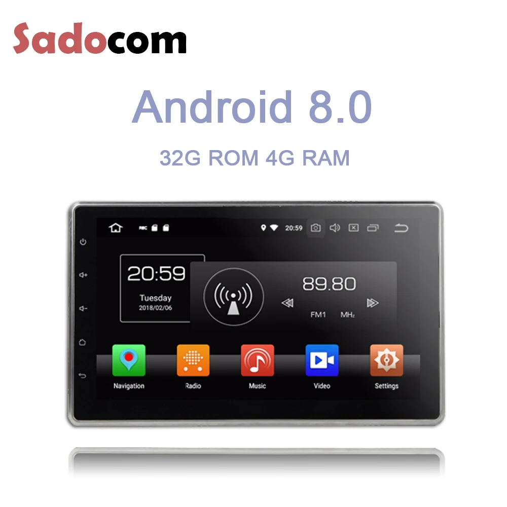 Универсальный автомобильный DVD-плеер 10 1 дюйма HD TDA7851 4*50 Вт Android 8 0 4 Гб ОЗУ 32 ПЗУ