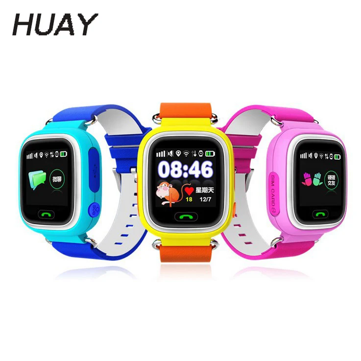 

Kids GPS tracking Watches 1.22` touch screen WIFI SOS call location Device smart watch Anti Lost Monitor Baby clockQ90 G72