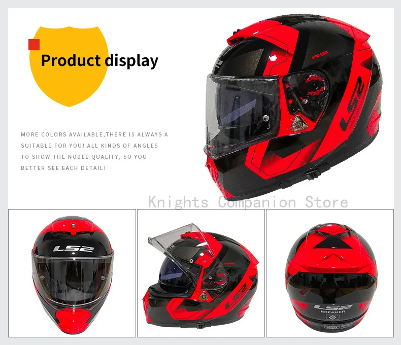 LS2 Полный лицевой шлем мото rcycle шлем casco moto capacetes de moto ciclista двойной объектив capacete FF390