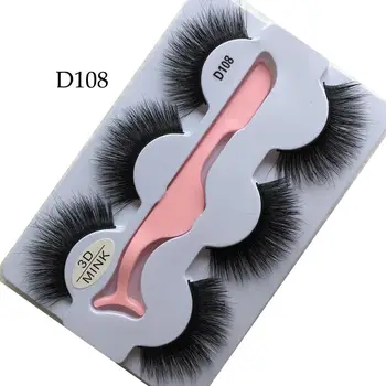 

Wholesale 3d Real Mink Lashes Long Dense Mink Eyelashes Natural Lash Extensions Accessories