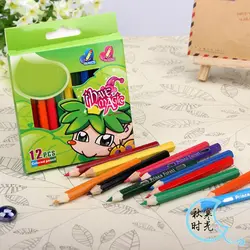 Наборы подарок 12 шт./компл. Карамельный цвет карандаши для письмо и рисование 12 цветной карандаш набор студент