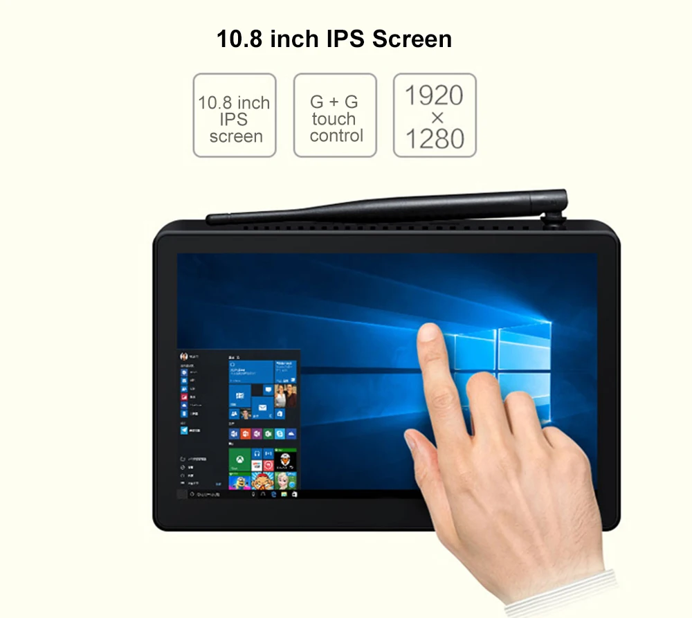 Pipo X10 Pro ips 1920*1280 10,8 дюймовый экран Windows 10 Мини ПК Z8350 Четырехъядерный 4G/2G 32G/64G HDMI медиа ТВ коробка Bluetooth 4,0 PC