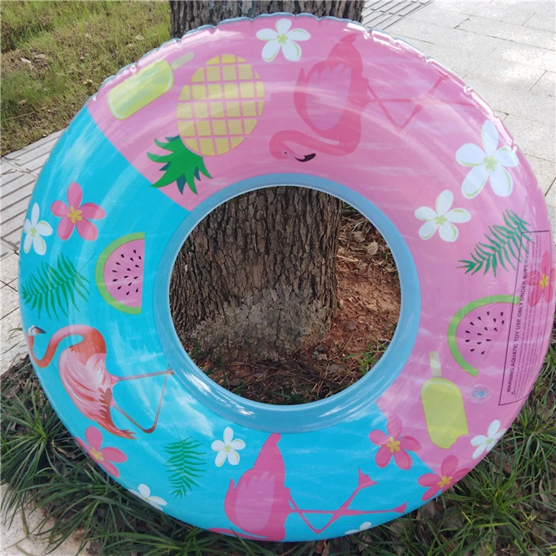 

90cm Flamingo Print Swimming Ring For Children Kids Inflatable Pool Float Boys Girls Floats Water Toys Summer Party Props boia