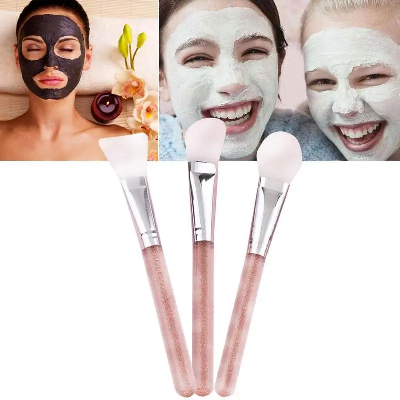 

New Silicone Rhinestone Makeup Brushes DIY Mask Brush Facial Eye Make Up Cream Blending Foundation Concealer Face Cosmetic Tool