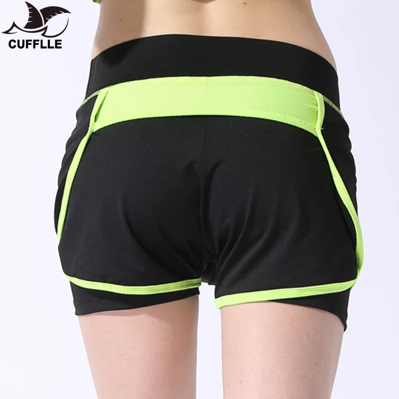 

CUFFLLE Women Sport Running Shorts Elastic Waist Woman Quick Dry Fitness Shorts Female Yoga Short Pants
