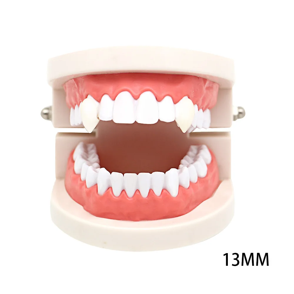 Хип-хоп ЗУБЫ Вампира Клыки молочно-белые зубные протезы зубы Grillz Хэллоуин вечерние косплей ювелирные изделия для мужчин женщин взрослых детей