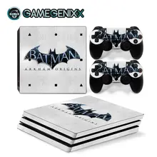 GAMEGENIXX кожаный виток винилопласта с наклейкой чехол Полный набор для PS4 Pro консоли и 2 контроллера-Бэтмен