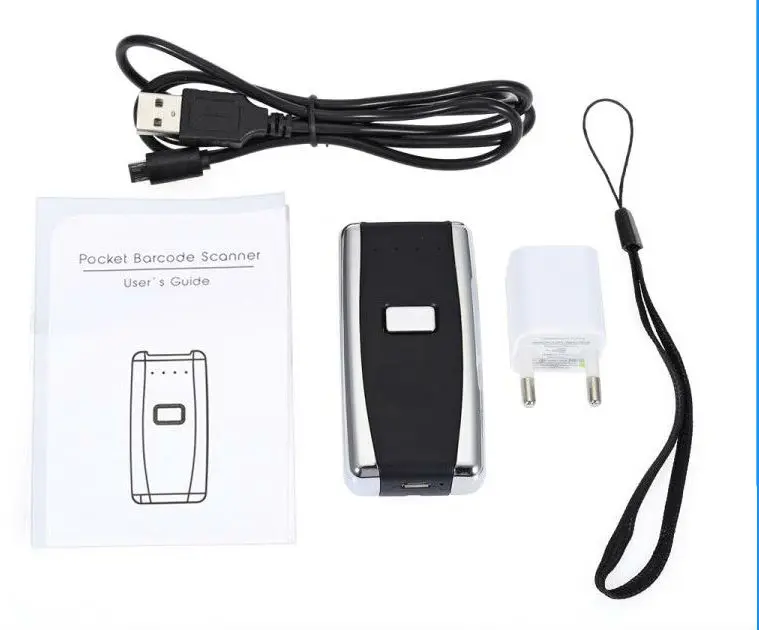 US $118.00 Pocket Wireless Bluetooth 2D QR Barcode Scanner Laser Bar Code Reader