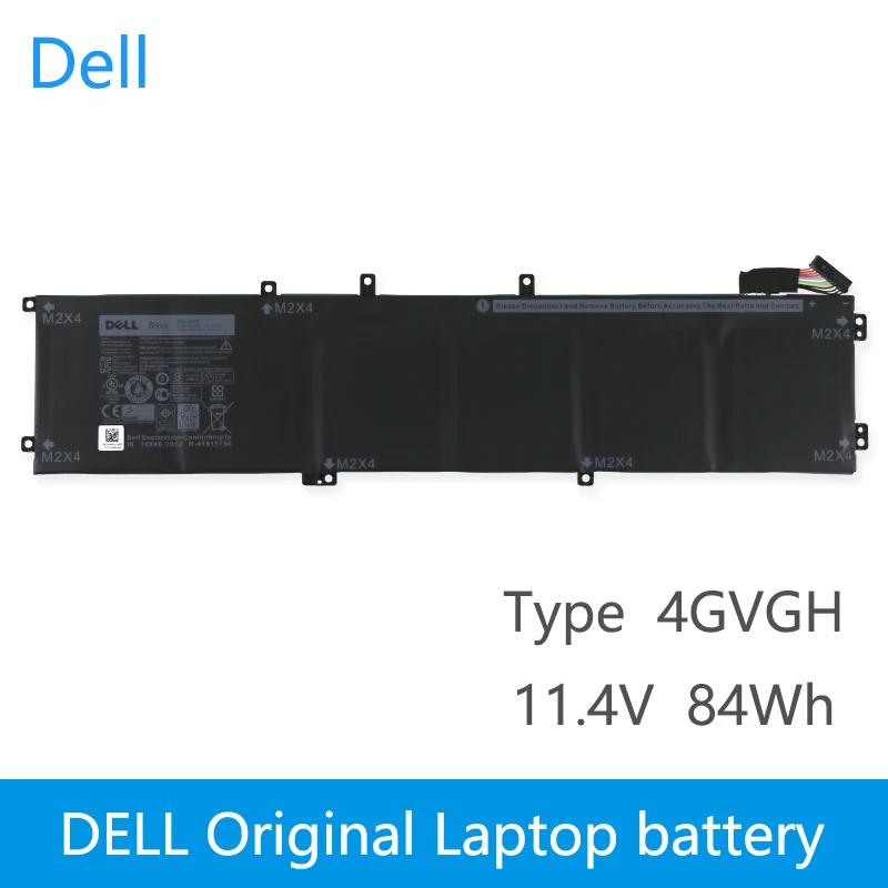 Сменный аккумулятор для ноутбука Dell Precision 5510 XPS 15 9550 серии 1P6KD T453X 11,4 V 84WH 4GVGH