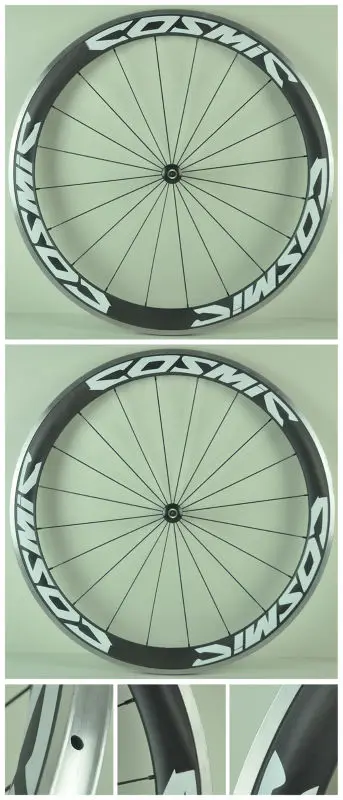 COSMIC Rim Carbon Wheel Decals Sticker Road Bike Reflective Set of 12 Stickers