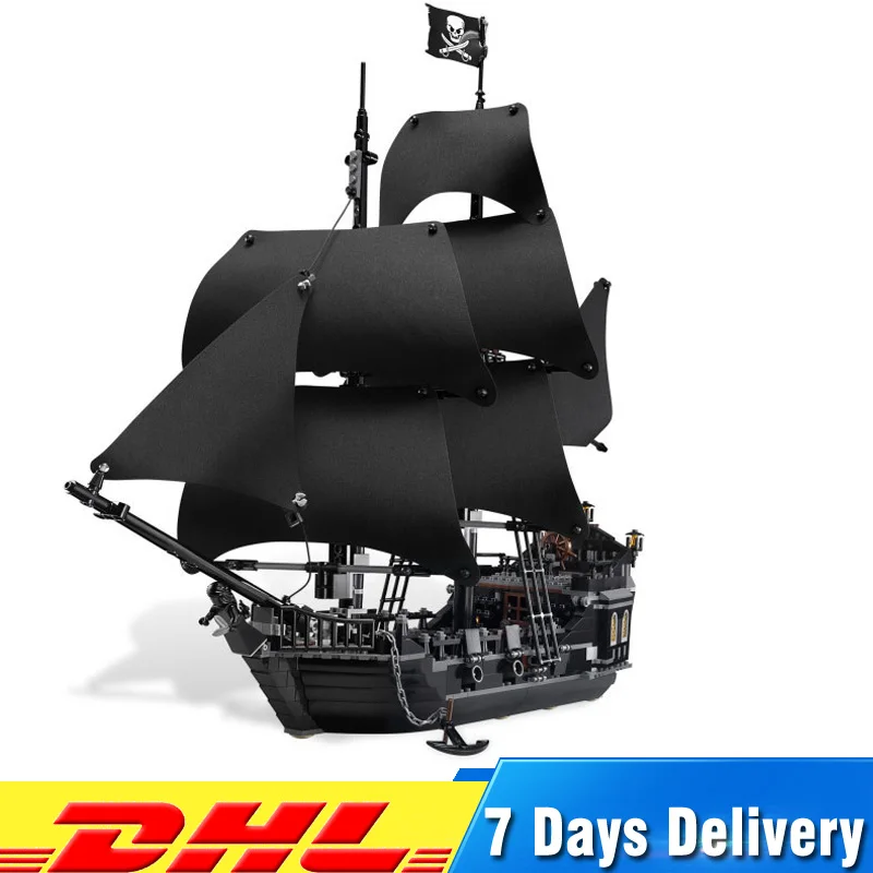 

2018 Pirates Caribbean Ship The Black Pearl Building Blocks Set Compatible legoingly 4184 Boy Toy For Children Game