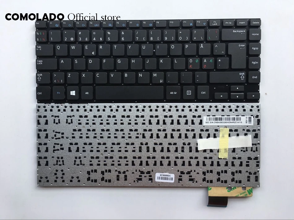 

ND Nordic keyboard For Samsung 370R4E 450R4V NP470R4E 450R4Q NP-370R4E 450R4V NP470R4E 530U4E Laptop Keyboard ND Layout