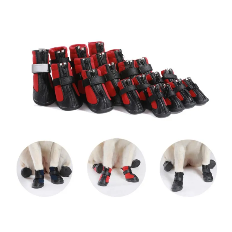 

New 4pcs Pet Shoes Outdoor Sport Shoes Protect Not To Hurt Fashion Dogs Shoes For Large Dogs