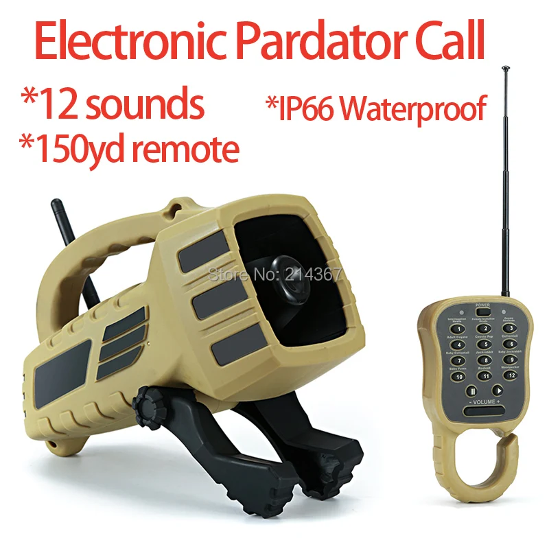 

IP66 Waterproof Electronic Pardator Calls Lure 12 Sounds Forest Wild Animal Howls Caller IP66 Jackarbbit Hunting Decoy Calls