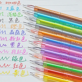 

12Pcs Colorful 0.5mm Gel Ink Pen with Refill Stationery School Office Supplies