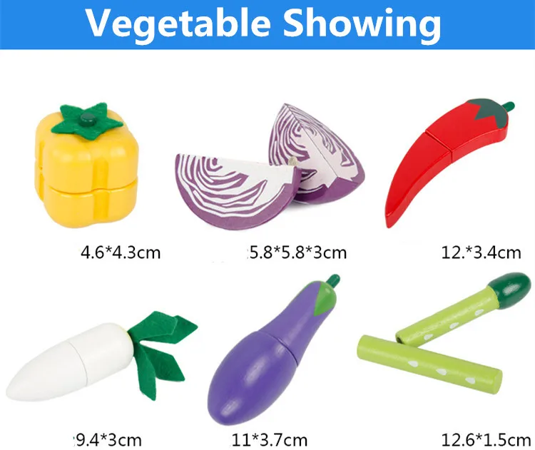 Детские игрушки 22/26/33 шт. Магнитный овощей и фруктов/Десерт Еда кроя комплект деревянные игрушки, бутылочка упаковка Кухня игрушки для детей, подарок на день рождения