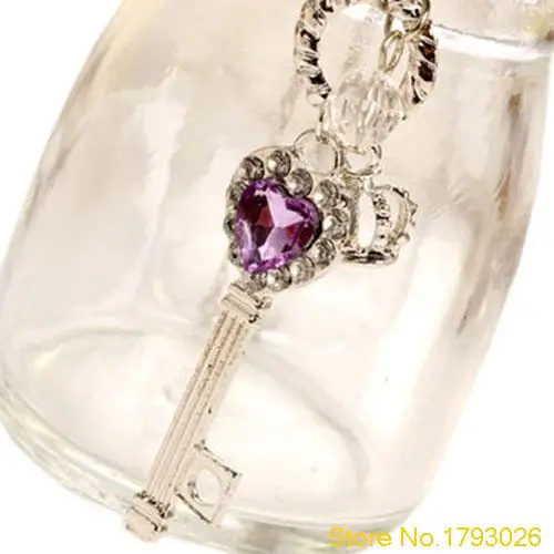 Fashion Love Golden/Silver Crown Key Lovers Necklace For Gift 4TXC | Украшения и аксессуары