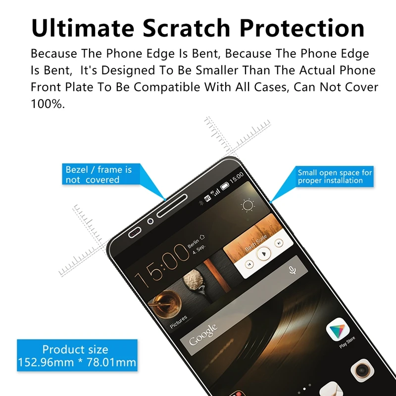 2.5D 0 26 мм 9H Премиум Закаленное стекло для Huawei Ascend Mate 7 Защита экрана закаленная