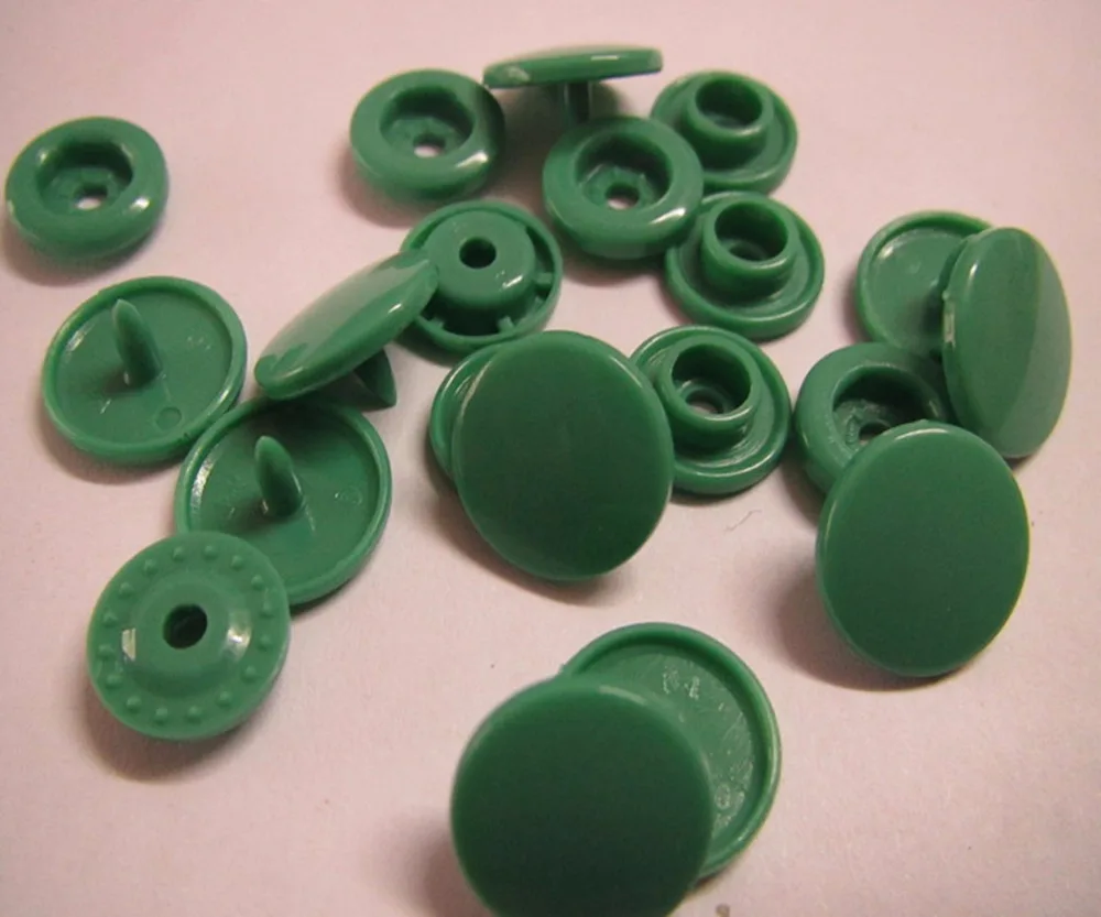 

Free shipping 20 sets KAM snap button for sewing baby color plastic fastener snap button B29 Jade Green color