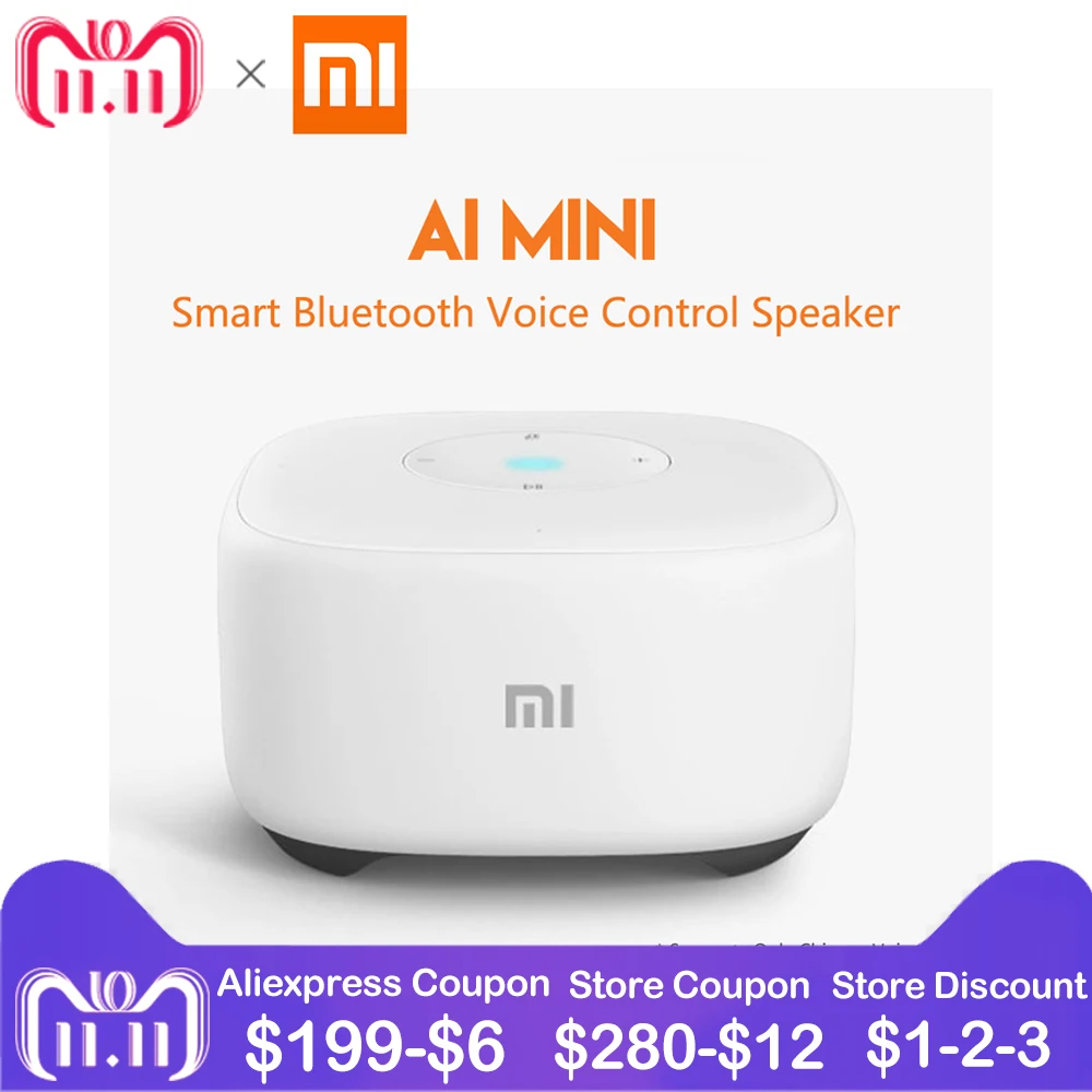 

Original Xiaomi AI Mini Bluetooth Speaker Network Speaker Voice Control Music Player Build-in Mic Xiaomi Potable Speaker